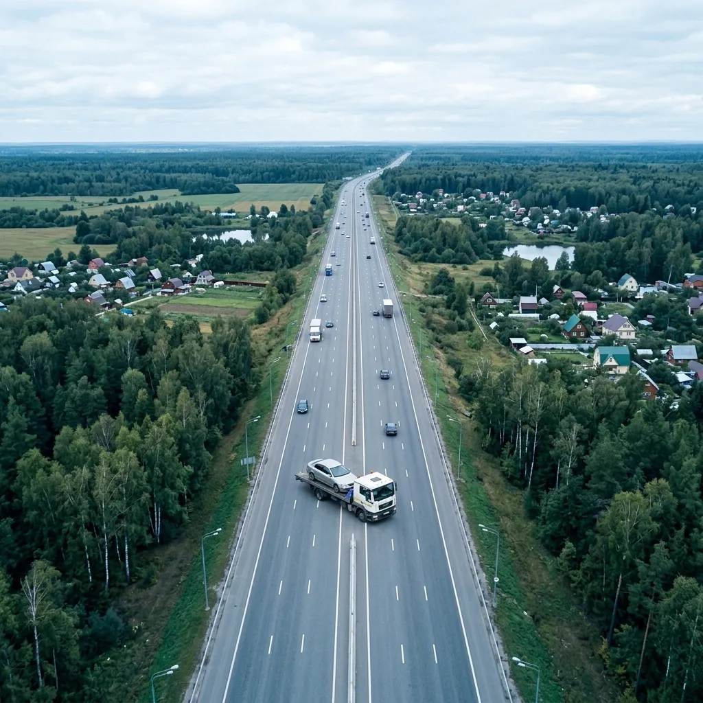 Карта маршрутов межгородней эвакуации из Москвы